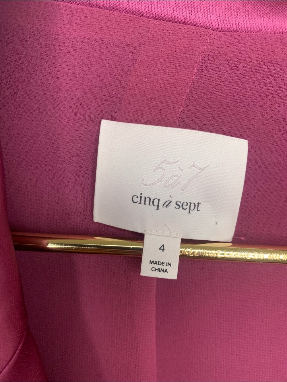 CINQ A SEPT dress mini sz 4 luxurious Magenta - Picture 7 of 11